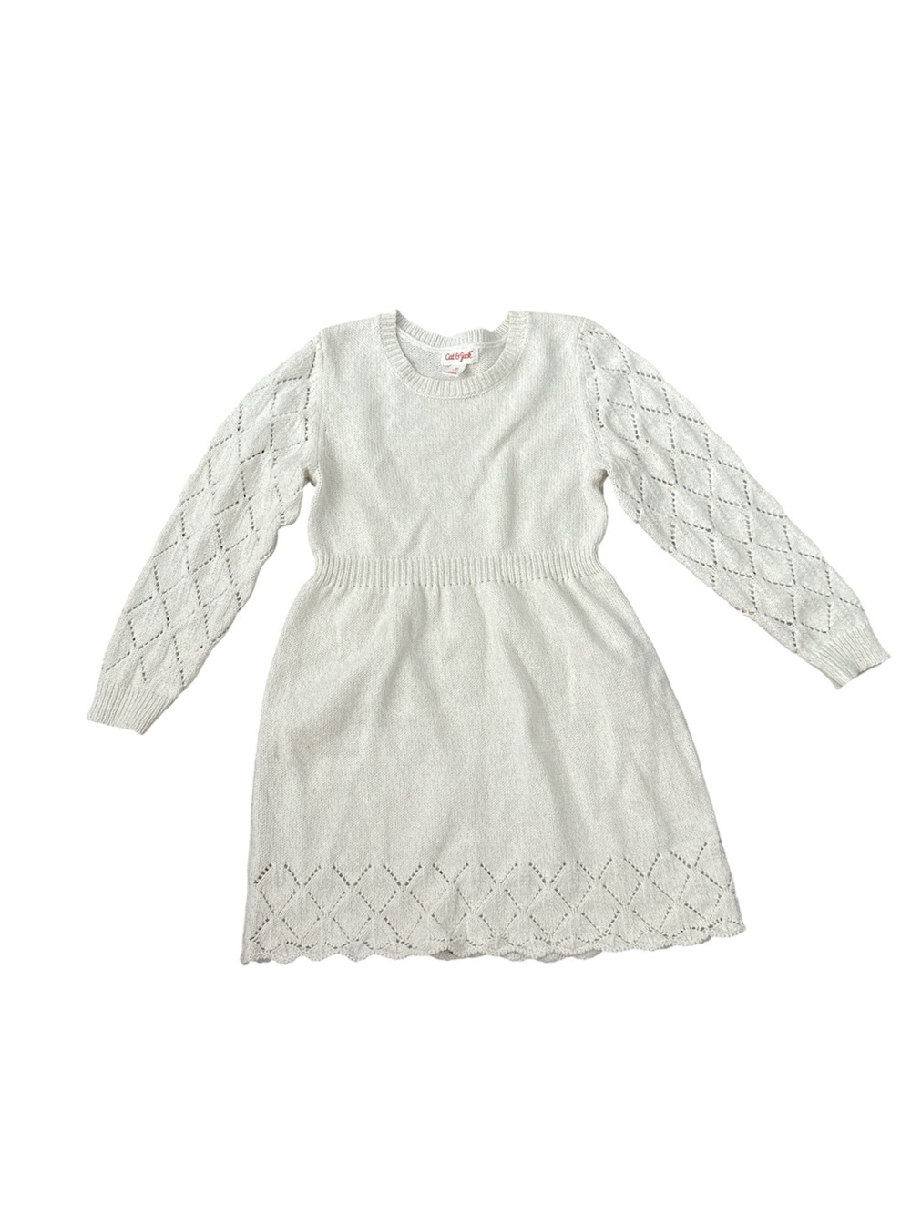 Cat & Jack Toddler Christmas Sparkle Dress Glitz Twirl-Worthy Party-Ready Sz 10